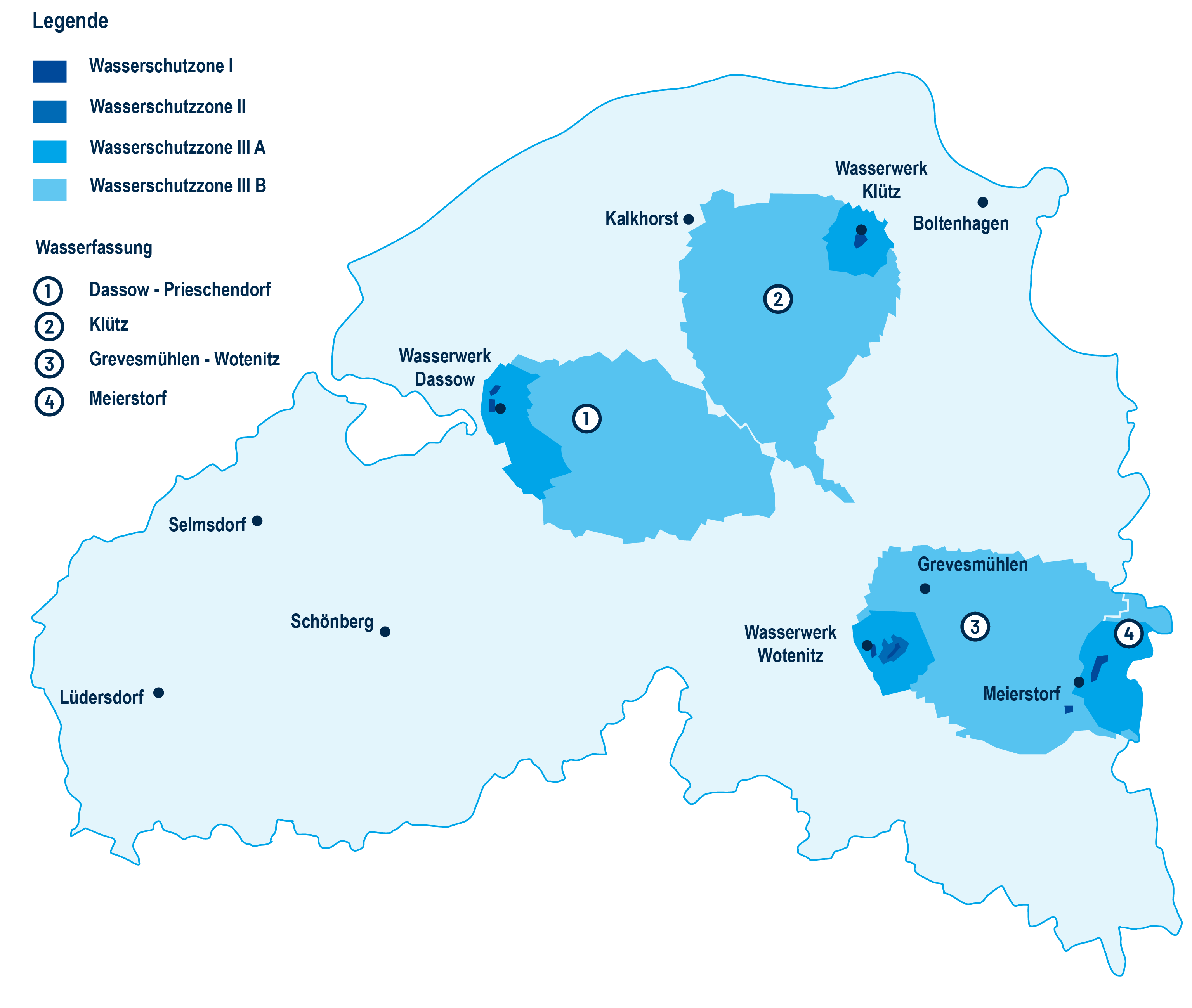 Verbandskarte-Trinkwasserschutzzonen